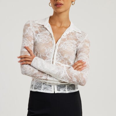 ODE Marais Lace Panelled Top