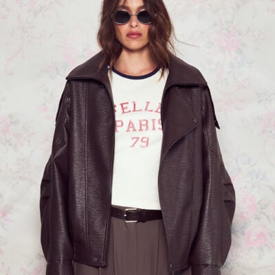 FELLE Oversized Bomber Jacket