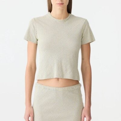 Bassike Bias Stripe Baby T-Shirt