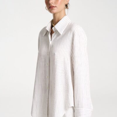 Summi Summi LS CUFF SHIRT - PINSTRIPE - Image 2