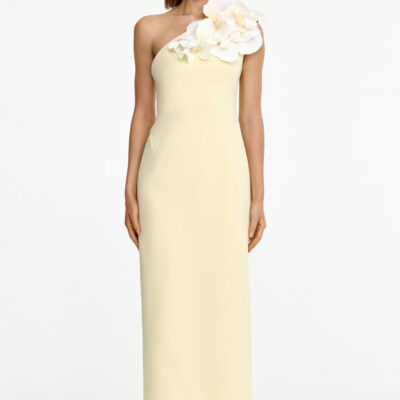 Acler ZOFIA MAXI DRESS — LEMON SORBET - Image 1