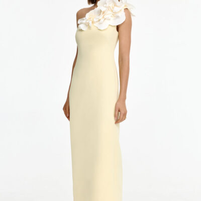 Acler ZOFIA MAXI DRESS — LEMON SORBET - Image 2