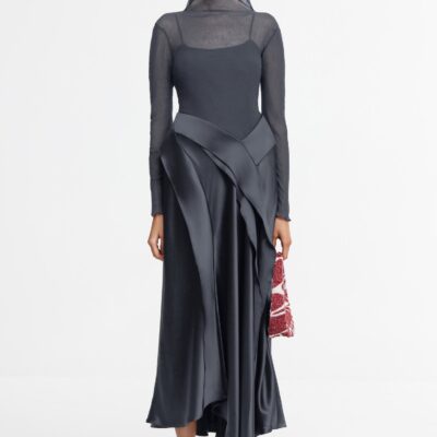 Acler YEWDALE MAXI DRESS — SLATE - Image 1