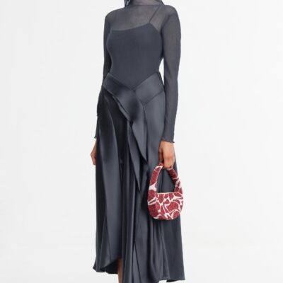 Acler YEWDALE MAXI DRESS — SLATE - Image 2