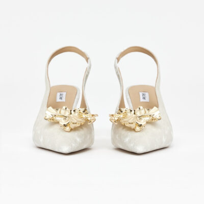 Acler VONDERSHIRE HEEL — IVORY - Image 2