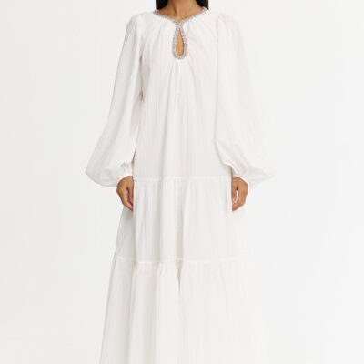 Acler VIOLA MAXI DRESS — IVORY - Image 1