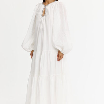Acler VIOLA MAXI DRESS — IVORY - Image 2