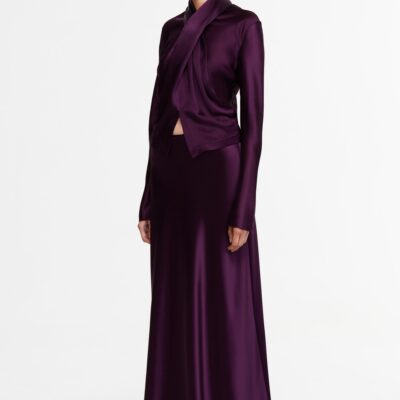 Acler SOROBA MAXI SKIRT — FIG - Image 2