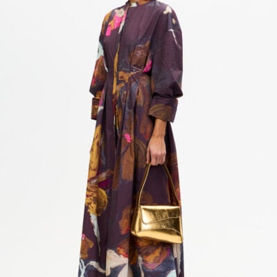 Acler SMITHERTON MAXI DRESS — COCOA CANVAS - Image 2