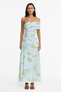 Acler RICHDORE MAXI DRESS — BLUE PLUM FORREST - Image 1