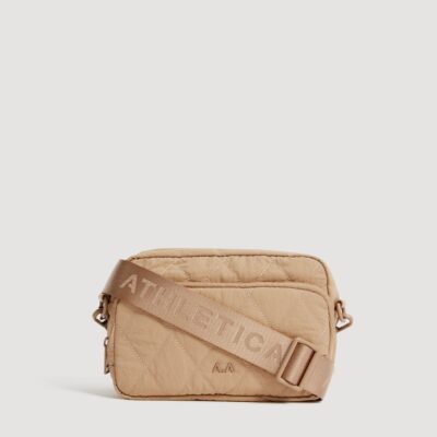Aje Zip Quilted Crossbody Bag — OATMEAL - Image 1