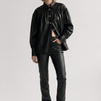 Aje Zelia Blouse — BLACK - Image 1
