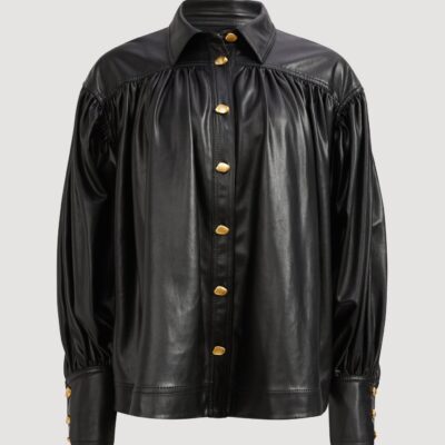 Aje Zelia Blouse — BLACK - Image 2