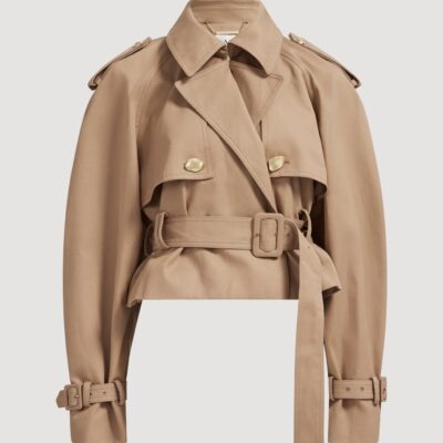 Aje Winn Cropped Trench — BEACH BEIGE - Image 2