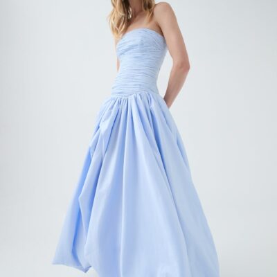Aje Violette Bubble Hem Maxi Dress — PEARL BLUE - Image 1