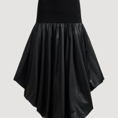 Aje Venetia Knit Midi Skirt — BLACK - Image 2
