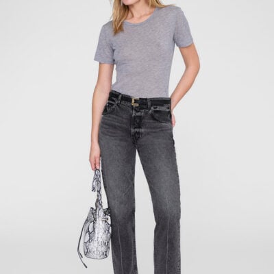 Anine Bing Sylvie Tee - Grey — XS - Image 1