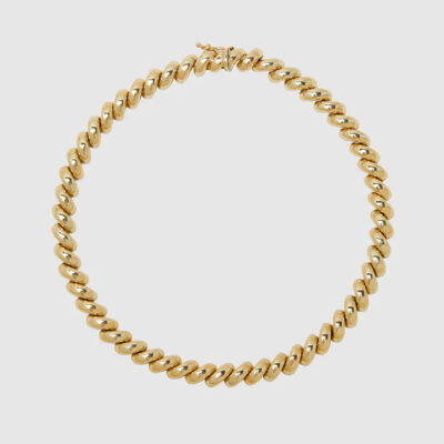 Anine Bing Spiral Necklace - 14k Gold — ONE - Image 1