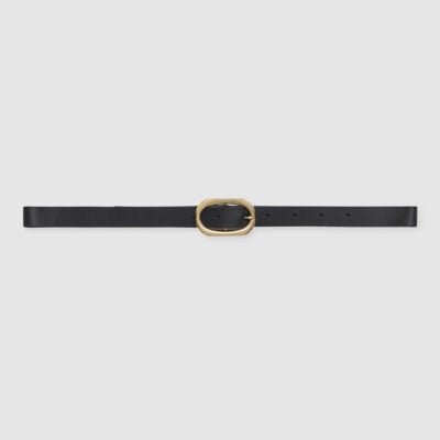 Anine Bing Small Signature Link Belt - Black With Gold — XS/S - Image 1