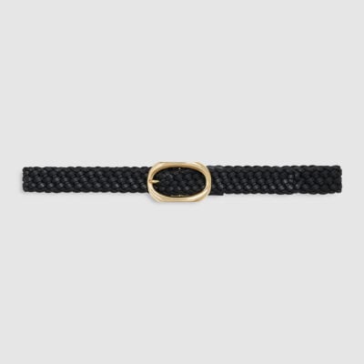 Anine Bing Signature Link Belt Braided - Black — XS/S - Image 1