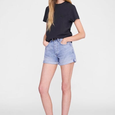 Anine Bing Shelley Tee - Black — XS - Image 1