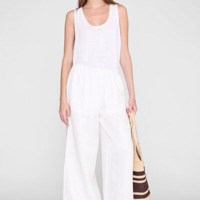 Anine Bing Roslyn Pant - Ivory — XS - Image 1