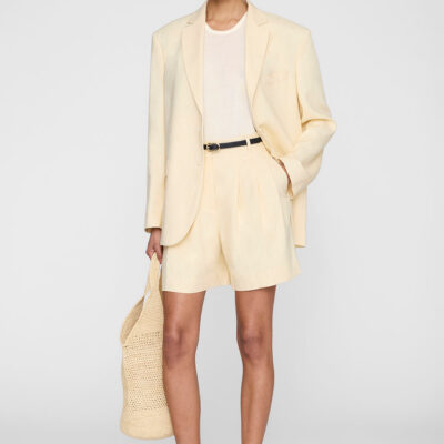 Anine Bing Quinn Blazer - Butter Yellow — XXS - Image 1