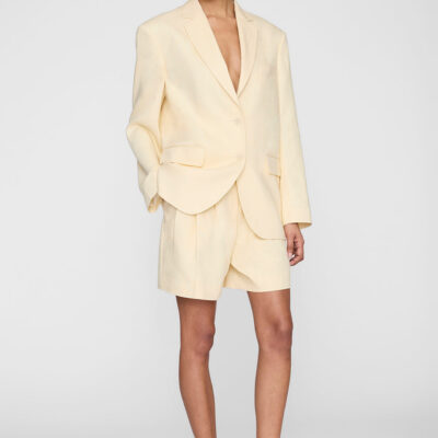 Anine Bing Quinn Blazer - Butter Yellow — XXS - Image 2