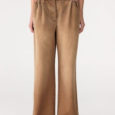 Bassike Worn Canvas Pleat Pant — 0 - Image 2