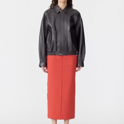 Bassike Western Leather Jacket — 00 - Image 1
