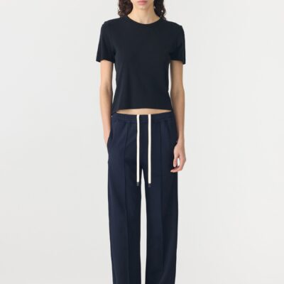 Bassike Twill Pinstitch Detail Pant — 00 - Image 1