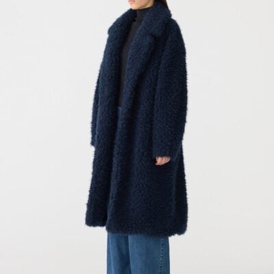 Bassike Textured Winter Coat — XXS - Image 2