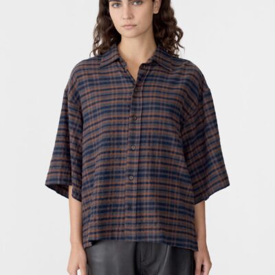 Bassike Texture Check Shirt — 00 - Image 2