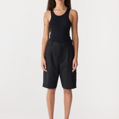 Bassike Tailored Longerline Wool Short — 00 - Image 1