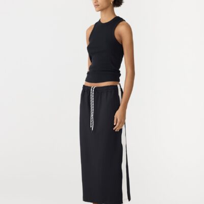 Bassike Stretch Twill Pull On Skirt — 00 - Image 2