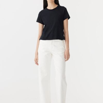 Bassike Raw Edge Baby T-Shirt — XXS - Image 1