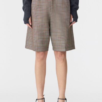 Bassike Pleated Check Short — 0 - Image 2