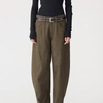 Bassike Panelled Curved Leg Jean — 24 - Image 2