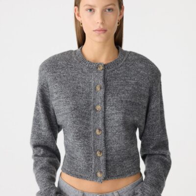 Bassike Padded Cashmere Cardigan — 00 - Image 2