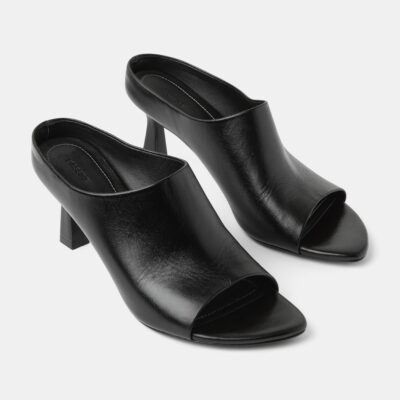 Bassike Open Toe Leather Mule — 35 - Image 1