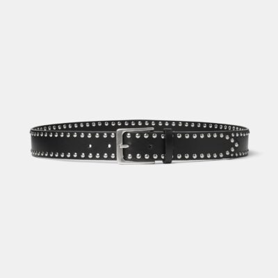 Bassike Mini Stud Leather Belt - Image 1