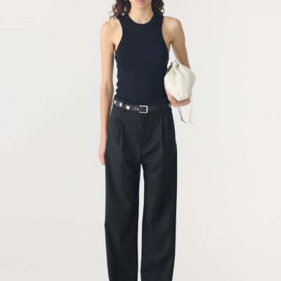 Bassike Large Leather Pouch — OSFA - Image 2