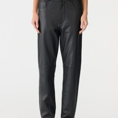 Bassike High Rise Leather Pant — 00 - Image 2