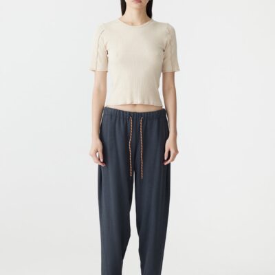 Bassike Heavy Waffle Barrel Leg Pant — XXS - Image 1
