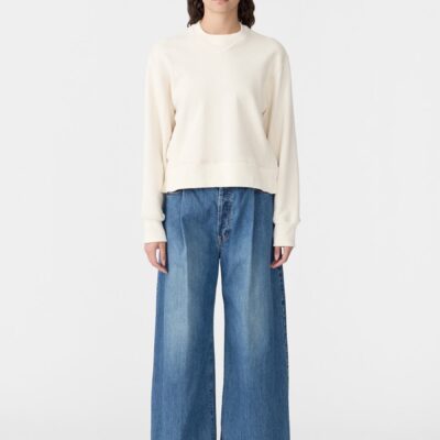 Bassike Fleece Split Detail Sweat — 0 - Image 1