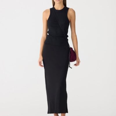 Bassike Fine Silk Crepe Slip Skirt — 00 - Image 1