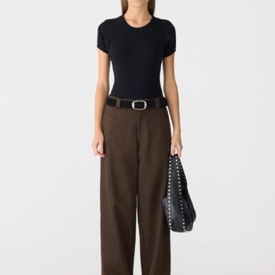 Bassike Double Twill Wide Leg Pant — 00 - Image 1