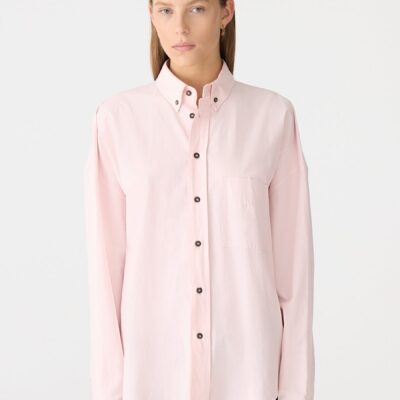 Bassike Crushed Cotton Slouch Shirt — 00 - Image 2