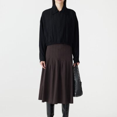 Bassike Cropped Twill Jacket — 00 - Image 1