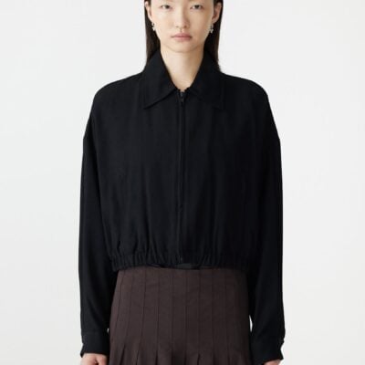 Bassike Cropped Twill Jacket — 00 - Image 2